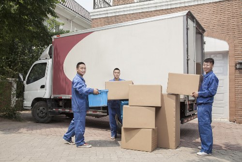 Moving van outside a Fulham flat with access considerations