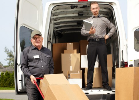 Typical Fulham flat move priced by cubic yard space