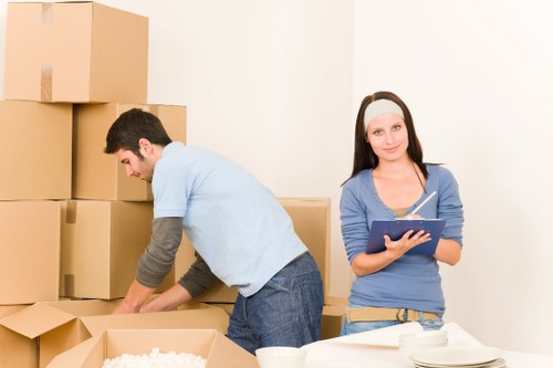 Packing and transport support for a flat move in Fulham