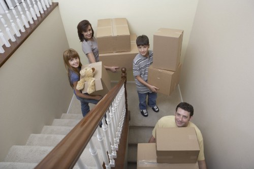 Professional furniture collection from a Fulham flat with careful handling on stairs
